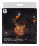 Cable DELTACO GAMING Cat6a, U/UTP, 500MHz, 2m, black / GAM-036