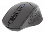 Silent Bluetooth mouse DELTACO 800-1600 DPI, 4 buttons, dark gray / MS-901
