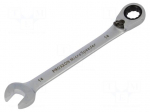 Wrench: combination spanner | rattle | 14mm | MicroSpeeder