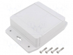 Enclosure: multipurpose | X: 104mm | Y: 106mm | Z: 37mm | 1555F | grey