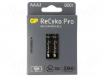 Re-battery: Ni-MH | AAA,R3 | 1.2V | 820mAh | ReCYKO PRO | blister | 2pcs.
