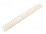 Wiring duct | white | polypropylene | UL94V-0 | L: 0.5m | flexible