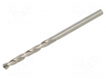 Drill bit | for metal | &Oslash;: 3mm | high speed steel grounded HSS-G