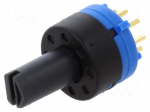 Switch: rotary | Pos: 7 | 0.2A/48VDC | Poles number: 1 | 45&deg; | THT | 100M&Omega;