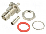Connector: TNC | socket | female | straight | 50&Omega; | crimped | gold-plated