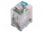 Relay: electromagnetic industrial | DPDT | 24VDC | 20A/277VAC | PCB