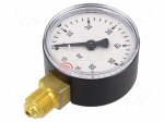 Manometer | 0&divide;60bar | bottom connection | Thread: G 1/4" | 63mm