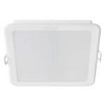 59465 MESON 140mm kvadrātveida &Oslash;125mmx125mm 12.5W 6500K balts kvadrātveida iebūvējams gaismeklis 8720169174023 8718696173640