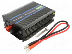 Converter: DC/AC | 1.5kW | Uout: 230VAC | 12VDC | 180x275x74mm | 90%