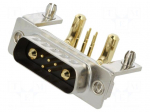 Connector: Special D-Sub | PIN: 7(2+5) | plug | male | on PCBs | THT