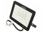 Lamp: LED flood light | 30W | 230VAC | white cold | 120&deg; | 6500K | IP65