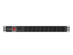 LANBERG PDU RACK POWER STRIP (1U,10A,7X IEC C13,2M)