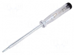 Screwdriver: voltage tester | 150&divide;250VAC