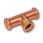 Gāzes Cu-PRES trejgabals 22x22x22 SANHA-Press&reg; Gas trejgabals FFF, 10130