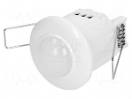 Motion sensor | ceiling | 230VAC | IP20 | 6m | Range: 10s&divide;15min | 360&deg;