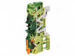 Splice terminal: rail | 2102 | 24A | 800V | push-in | yellow-green