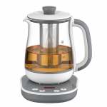 TEFAL Tastea Kettle | BJ551B10 | Tea Kettle | 1400 W | 1.5 L | Glass | 360&deg; rotational base | Grey/White