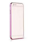 Back panel cover Apple  Apple iPhone 6 / 6S  Blade Series Hippocampal Buckle Metal Bumper HI-T025 Pink
