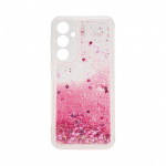 Back panel cover iLike Samsung Galaxy A55 Silicone Case Water Glitter Pink