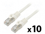 Patch cord | F/UTP | Cat: 6 | RJ45 plug,both sides | stranded | CCA | 2m