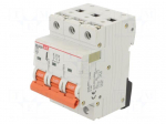 Circuit breaker | 230/400VAC | Inom: 20A | Poles: 3 | Charact: C | 6kA