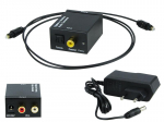 TV, SAT, HDMI, DVI kaablid ja tarvikud // HDMI, DVI, AUDIO &uuml;henduskaablid ja tarvikud // 91-200# Konwerter optyczny toslink dac na 2xrca z zasilaczem