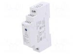 Power supply: switching | for DIN rail | 15W | 24VDC | 630mA | OUT: 1