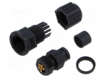 Connector: circular | 2A | 500V | socket,plug | male | PIN: 6 | IP67