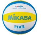 Mikasa VS160W yellow and blue volleyball size 4