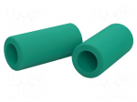 Holder | for  soldering iron | 4pcs | ESD | &Oslash;: 12mm | L: 26mm | green