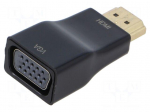 Adapter | HDMI plug,VGA female | Full HD 1080p | black | ABS | black