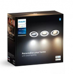 Philips Hue Milliskin Hue iebūvējams gaismeklis R. balts 3x4.2W 929003811101 8720169319936