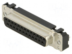 Connector: D-Sub | PIN: 25 | socket | female | straight | THT | UNC 4-40