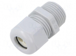 Cable gland | multi-hole | NPT1/2" | IP65 | polyamide | grey | 2mm