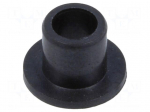 Bearing: sleeve bearing | with flange | &Oslash;out: 23mm | &Oslash;int: 20mm | black