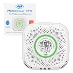 PNI SafeHouse HS201 methane gas sensor (CH4) with Wi-Fi, control from the Tuya Smart application, 230V power supply, 70dB, voice prompt, audible and visual alarm