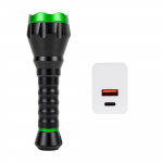 Flashlight PNI Adventure F750 Green Light, aluminum, LED 10W, 500 lm, up to 850 m, 4000mAh, IP44, 4000mAh included, with PNI CHG300 power supply included