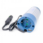 Invertor de tensiune President 150W alimentare 24V, iesire 230V, unda sinus modificata, mufa USB 5V 500mAh, cu mufa de bricheta inclus