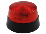 LED FLASHING LIGHT - RED - 12 VDC - &oslash; 77 mm