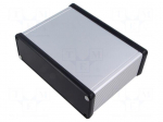 Enclosure: with panel | 1455 | X: 165mm | Y: 120mm | Z: 51.5mm | aluminium