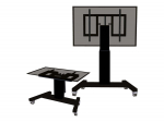 Neomounts Floor stand | PLASMA-M2500TBLACK TV trolley | Adjustable Height