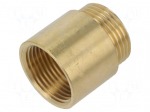 Splice terminal: extension | male-female,round | 30mm | Thread: G 1"