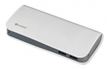 Platinet PMPB11LW Power Bank Luxury Leather 11000 mAh Universal Charger for devices 2x USB 2.1A White