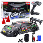 M&auml;nguala | PC | Konsoolid | Tarvikud // Raadio teel juhitavad m&auml;nguasjad ja tarvikud // Samoch&oacute;d Wyścigowy Auto Do Driftu RC Czarny Karbon 30km/h 1:16