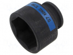 Socket: 6-angles | socket spanner,impact | 57mm | 3/4" | short