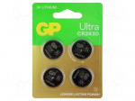 Battery: lithium | CR2430,coin | 3V | 300mAh | non-rechargeable | 4pcs.