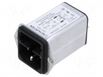 Connector: AC supply | socket | male | 6A | 250VAC | C14 (E) | KFA | 5x20mm