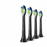 Toothbrush Philips  Replacement brush heads | HX6064/88 Sonicare Optimal White | Heads | For adults | Number of brush heads included 4 | Black