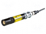 Module: laser | 15mW | line | 635nm | 24VDC | focus regulation | 0&divide;100mA