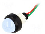 Indicator: LED | prominent | 24VDC | 24VAC | Cutout: &Oslash;13mm | IP40